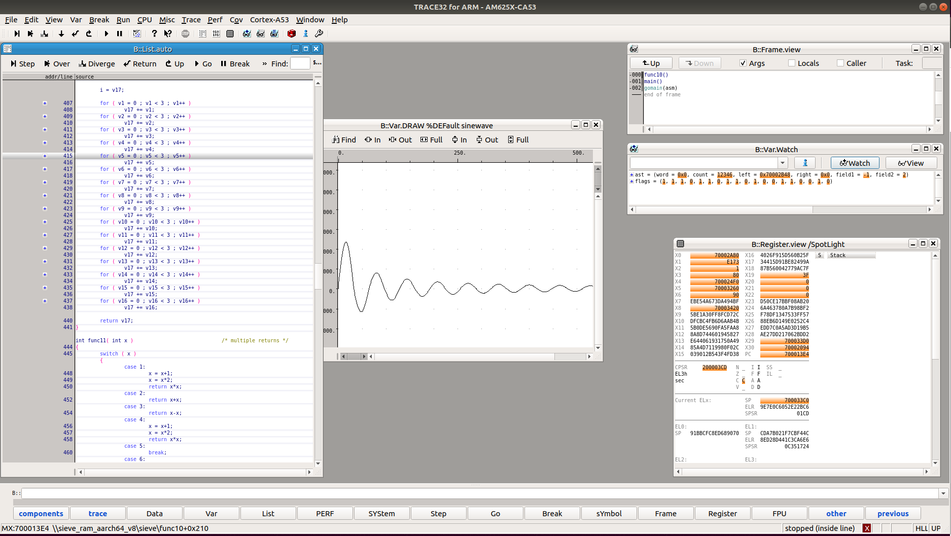 4.1.19. How to Setup and Debug using Lauterbach — Processor SDK AM62x ...